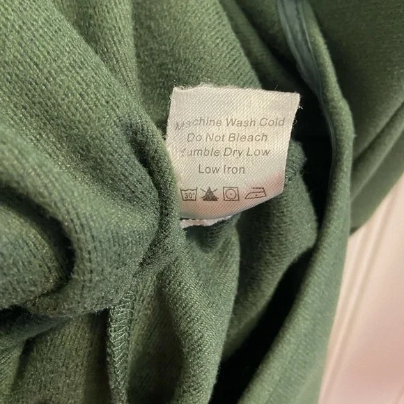 Tuckernuck English Ivy Dakotah Midi Dress Peter Pan Collar Long Sleeve Green XXL - Picture 5 of 13